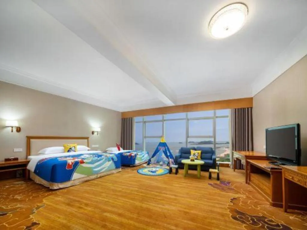 Bed in Zhuhai Dehan Hotel