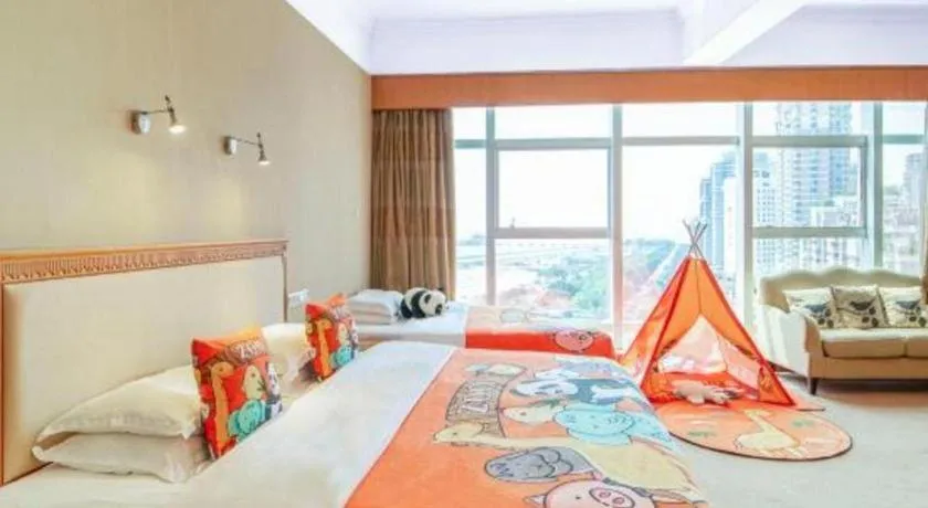 Bed in Zhuhai Dehan Hotel