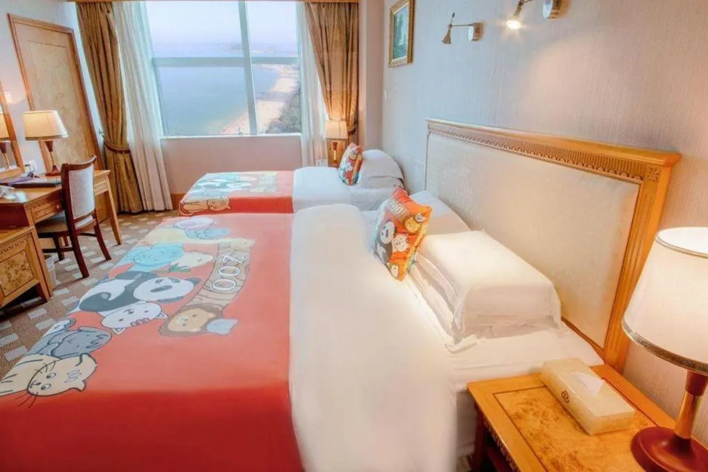 Bed in Zhuhai Dehan Hotel