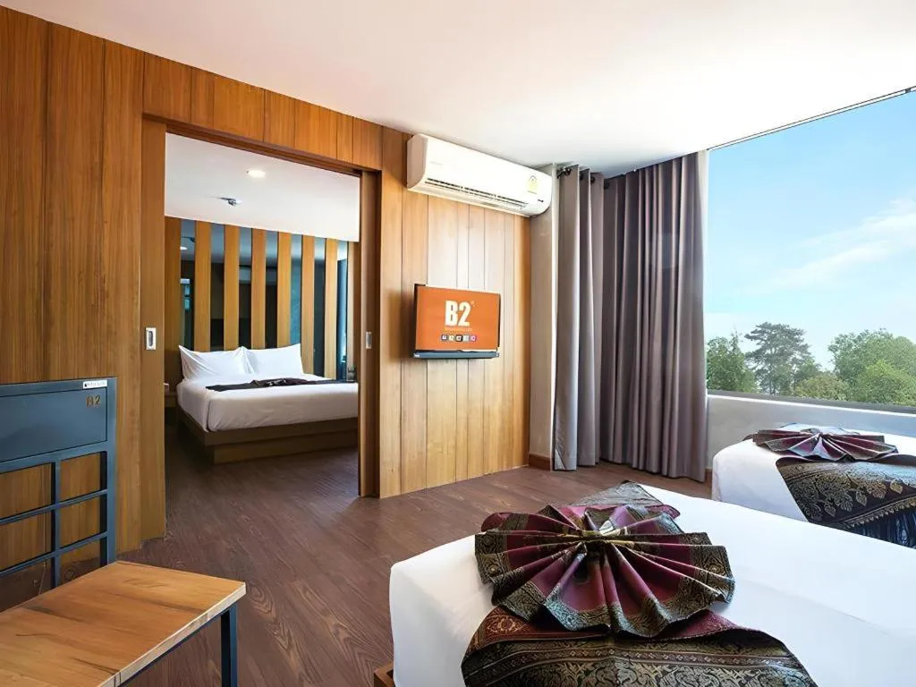 Bed in B2 Udon Thani Boutique and Budget Hotel