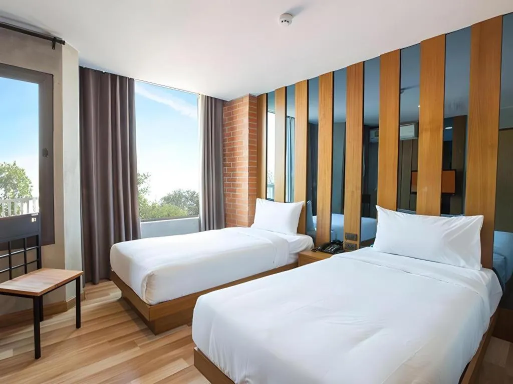 Bed in B2 Udon Thani Boutique and Budget Hotel