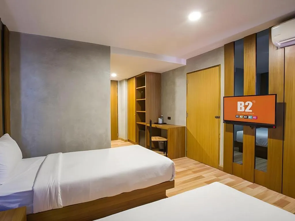 Bed in B2 Udon Thani Boutique and Budget Hotel