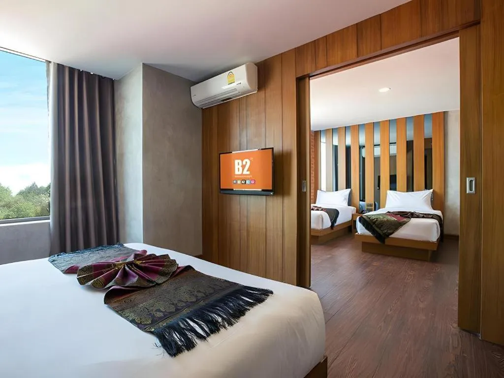 Bed in B2 Udon Thani Boutique and Budget Hotel