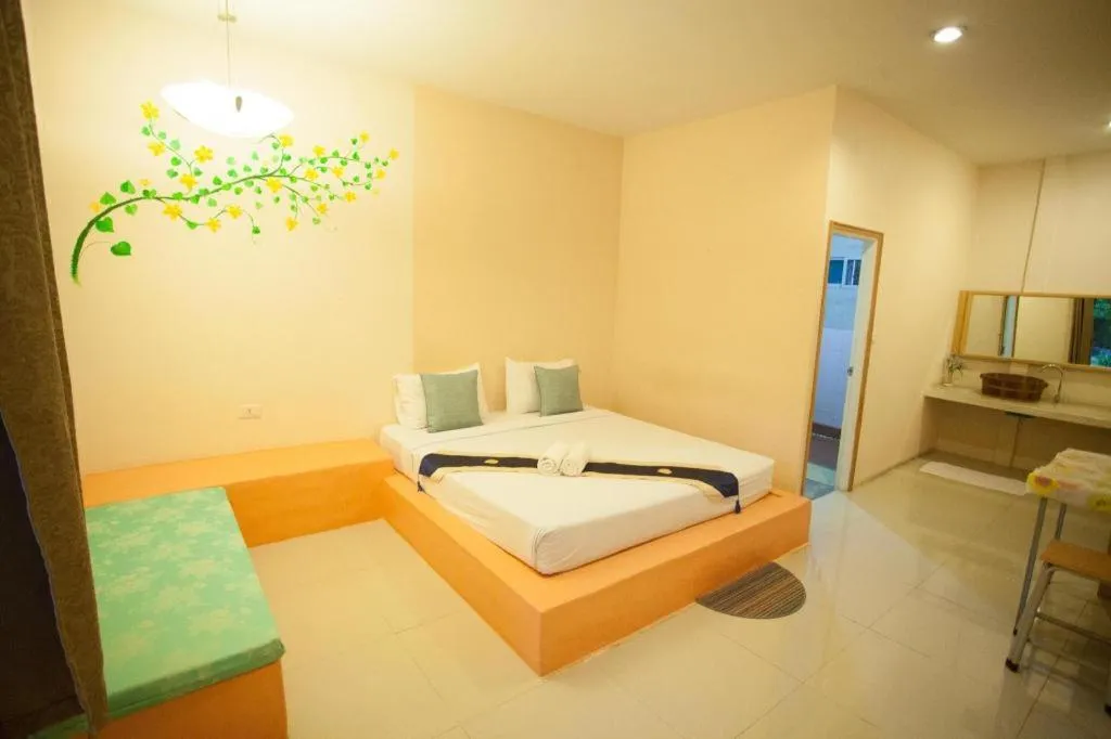 Bed in Mittraphap Resort