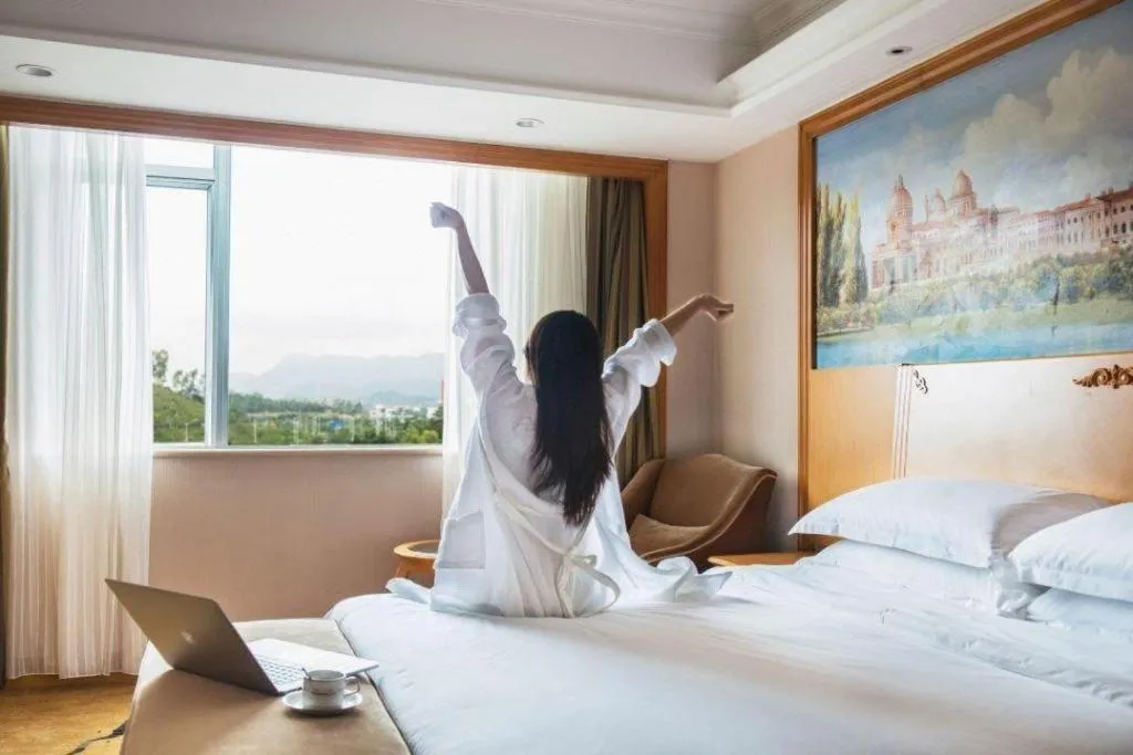 Bed in Vienna International Hotel Shenzhen North Station Branch