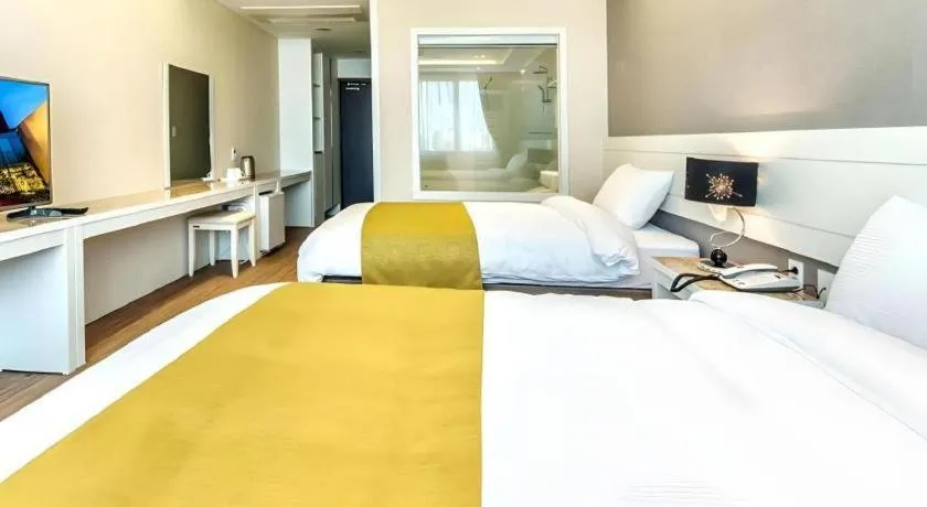 Bed in Galaxy Hotel