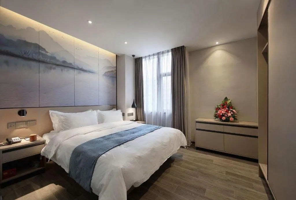 Bed in Shenzhen Hanyong Hotel Fuyong Branch