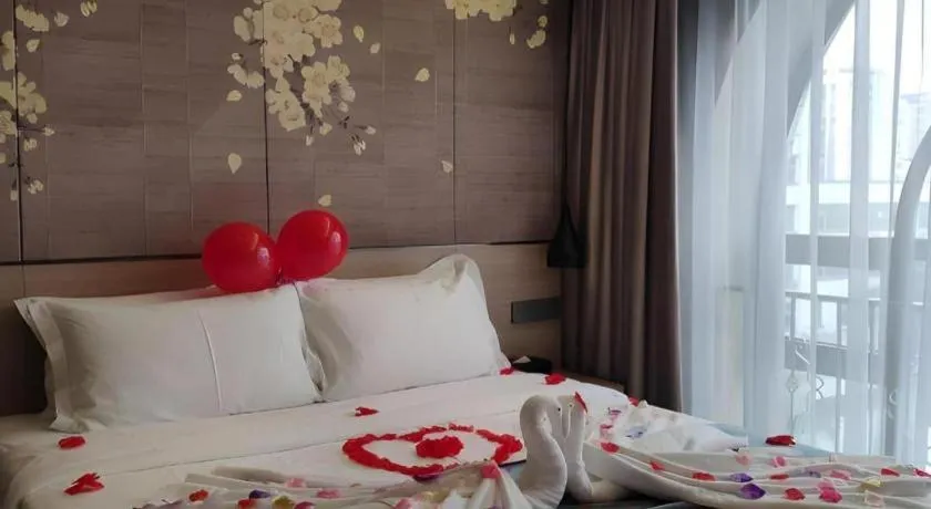 Bed in Shenzhen Hanyong Hotel Fuyong Branch