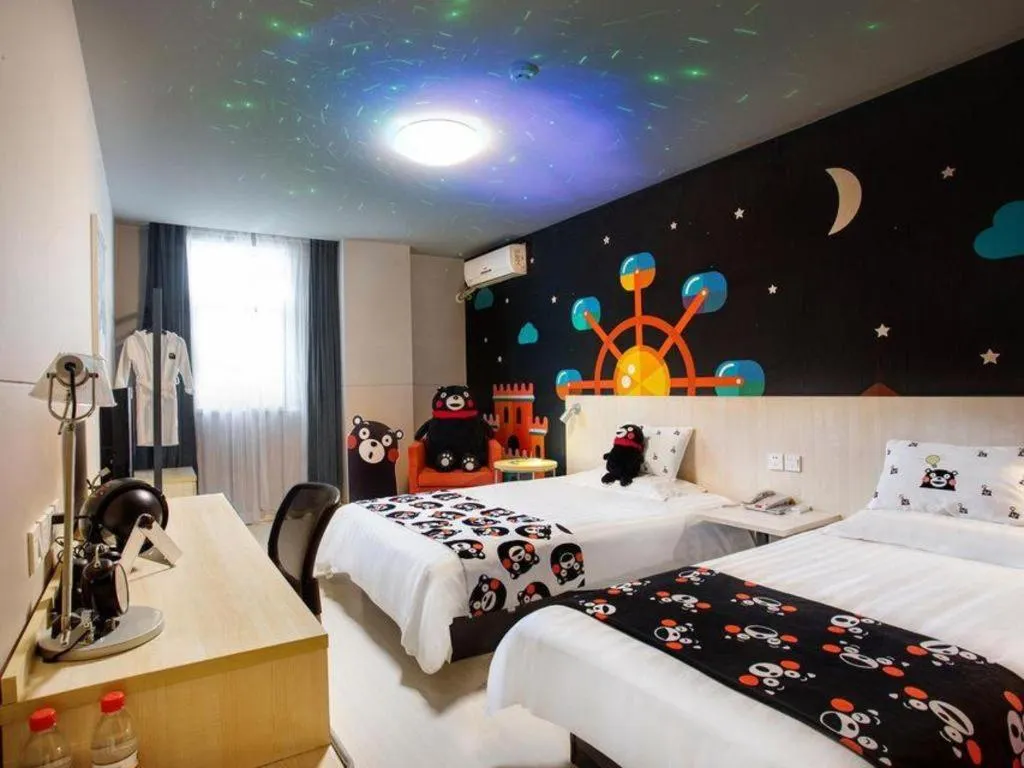 Bed in Jinjiang Inn Baotou Donghe East Railway Station