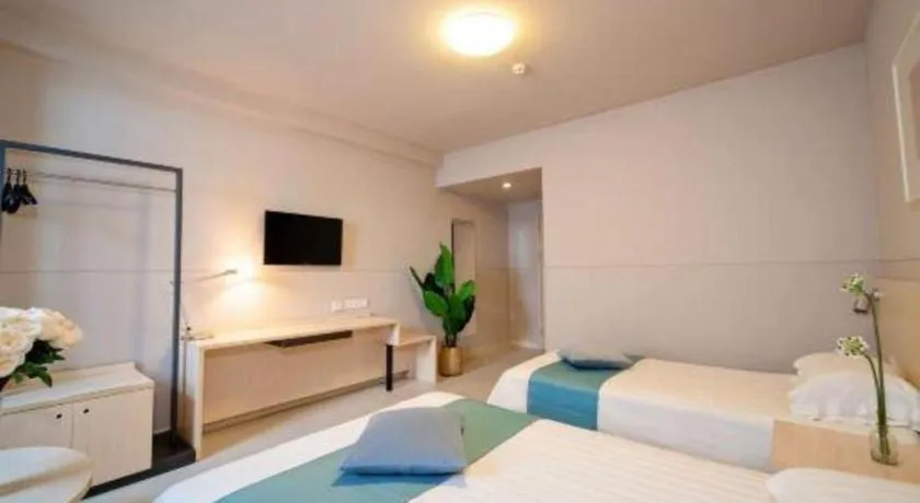 Bed in Jinjiang Inn Sanya Hexi Road Pedestrian Bridge