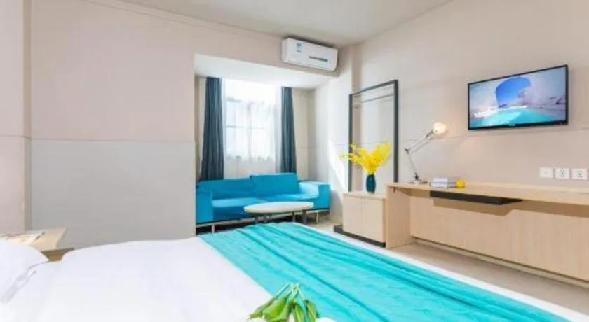 Bed in Jinjiang Inn Sanya Hexi Road Pedestrian Bridge