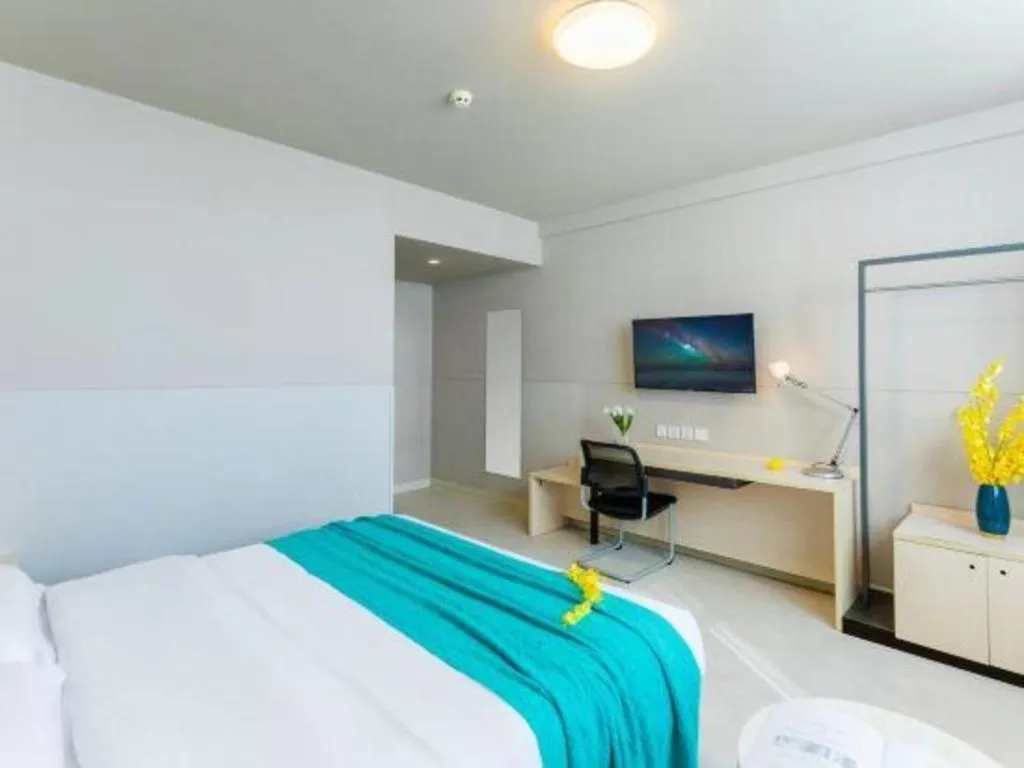 Bed in Jinjiang Inn Sanya Hexi Road Pedestrian Bridge