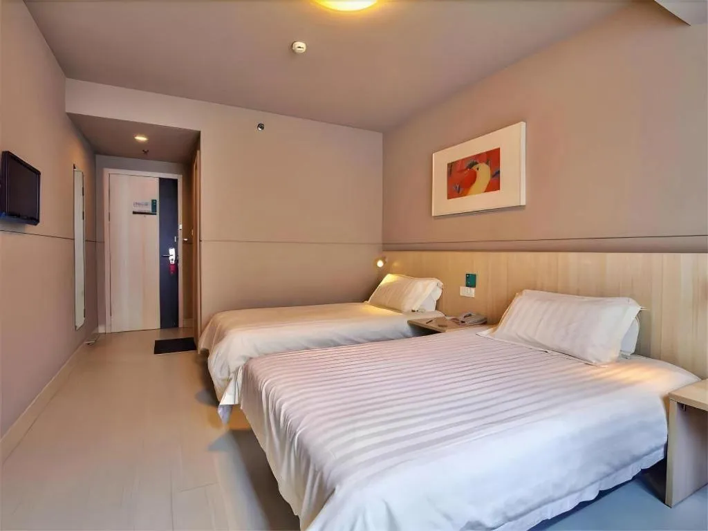 Bed in Jinjiang Inn Cixi Intime City Shanglinfang Pedestrian Street