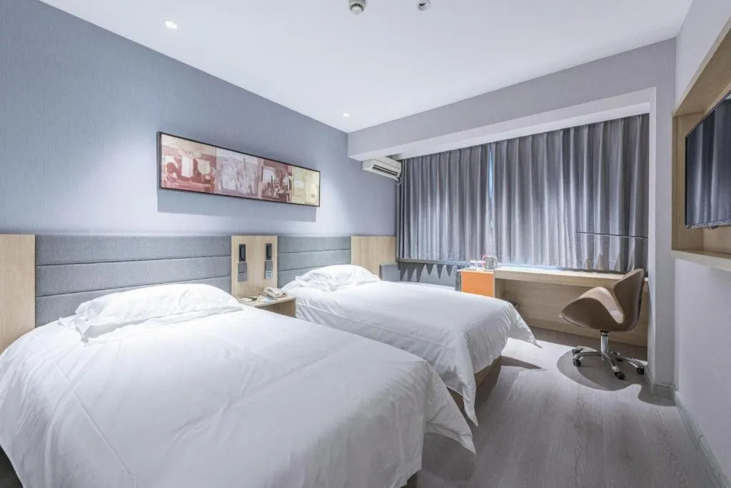 Bed in Jinjiang Inn Cixi Intime City Shanglinfang Pedestrian Street