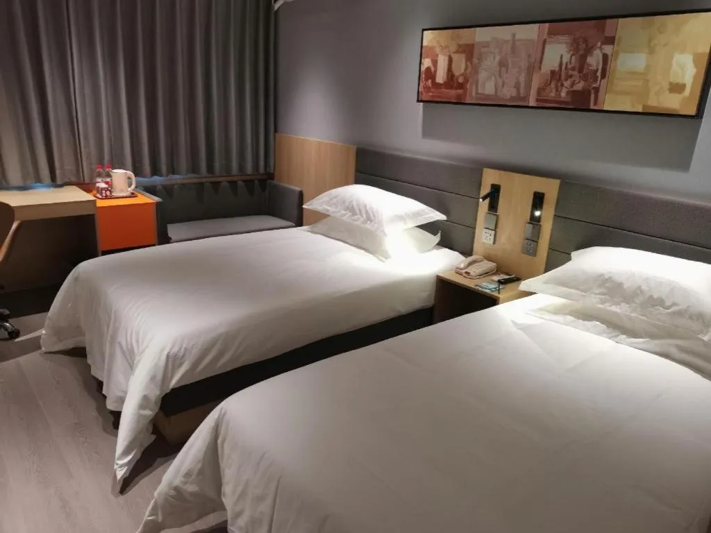 Bed in Jinjiang Inn Cixi Intime City Shanglinfang Pedestrian Street