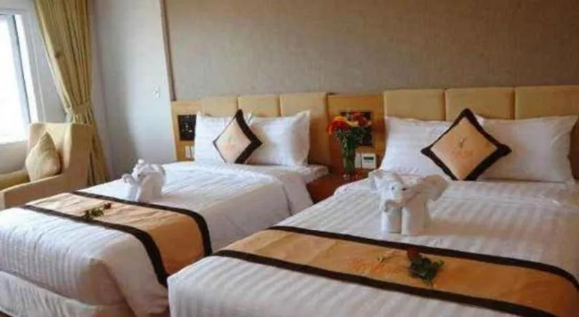 Bed in Mekong My Tho Hotel