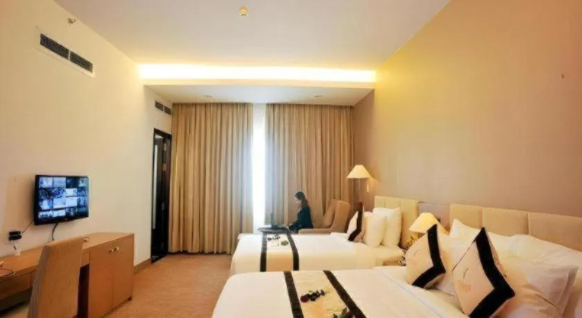 Bed in Mekong My Tho Hotel