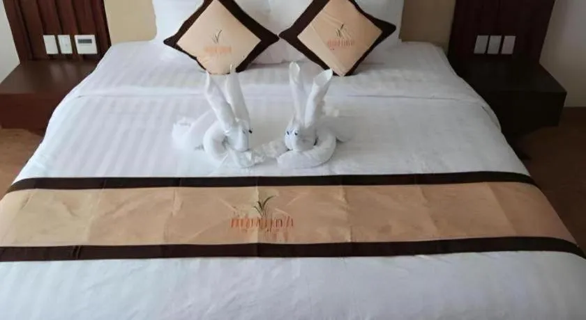 Bed in Mekong My Tho Hotel