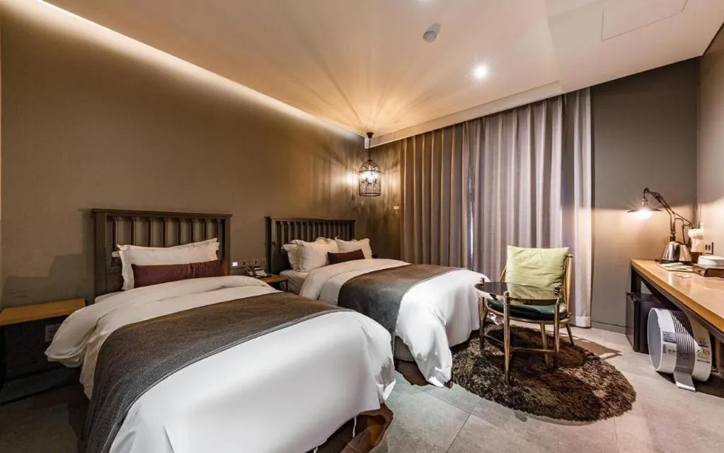 Bed in Daejeon Namoo Hotel