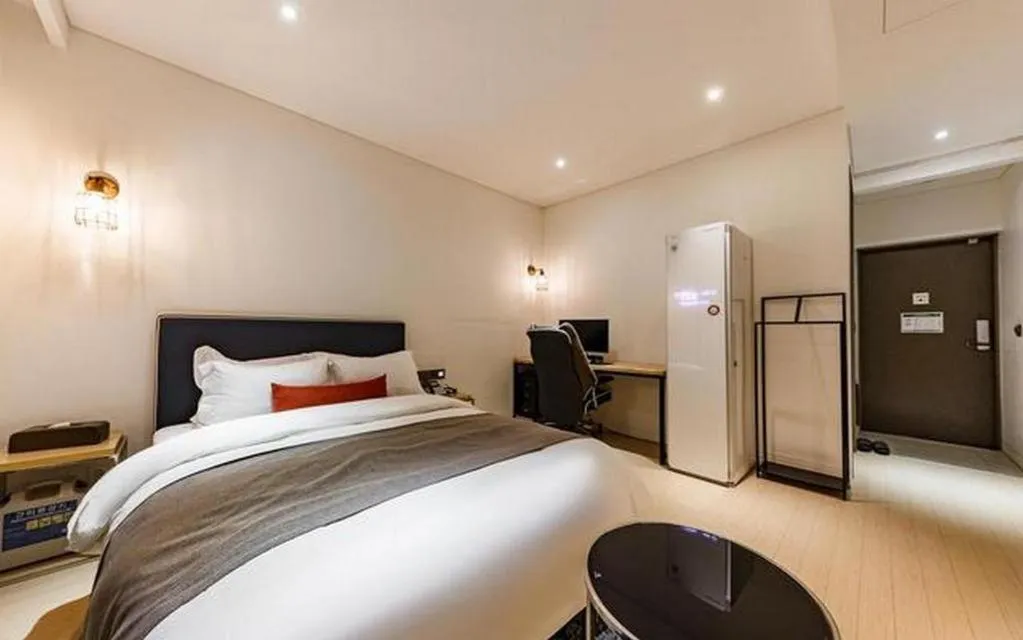 Bed in Daejeon Namoo Hotel