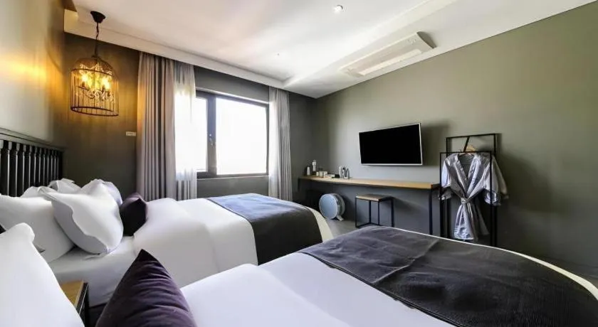 Bed in Daejeon Namoo Hotel