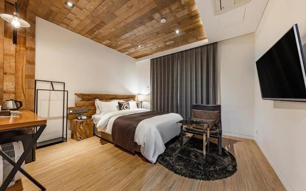 Bed in Daejeon Namoo Hotel