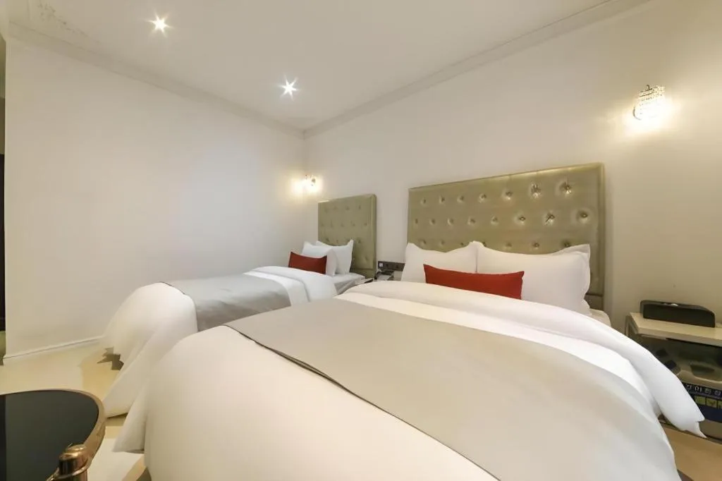 Bed in Daejeon Namoo Hotel