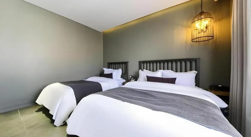 Bed in Daejeon Namoo Hotel