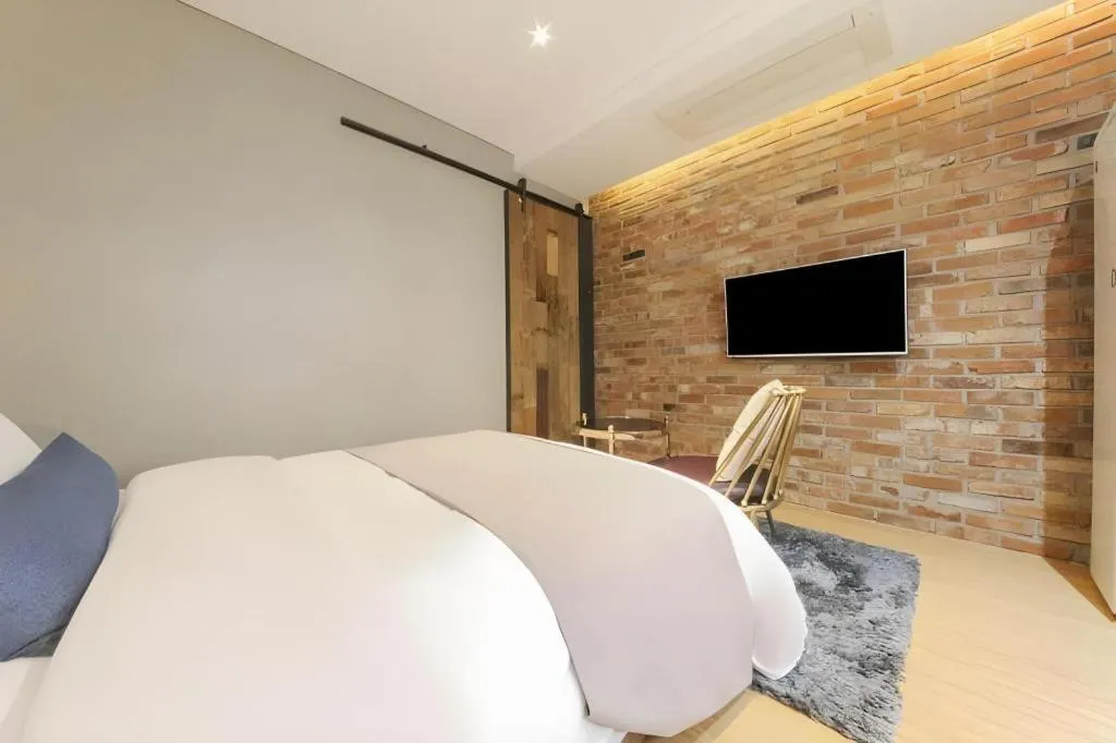 Bed in Daejeon Namoo Hotel