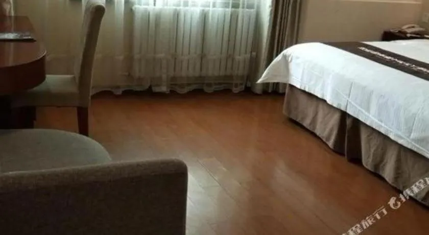 Bed in GreenTree Inn Beijing East Yizhuang District Second Kechuang Street Express Hotel
