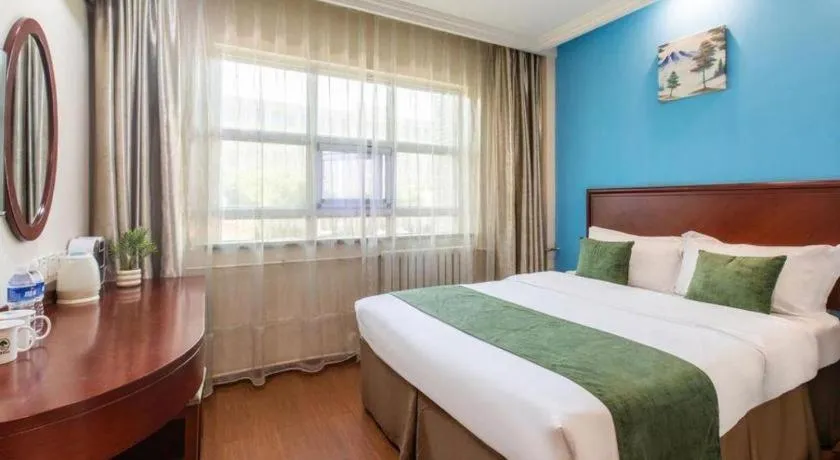 Bed in GreenTree Inn Beijing East Yizhuang District Second Kechuang Street Express Hotel