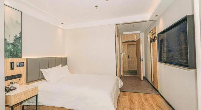 Bed in GreenTree Inn Beijing Capital Airport New International Exhibition Center Express Hotel