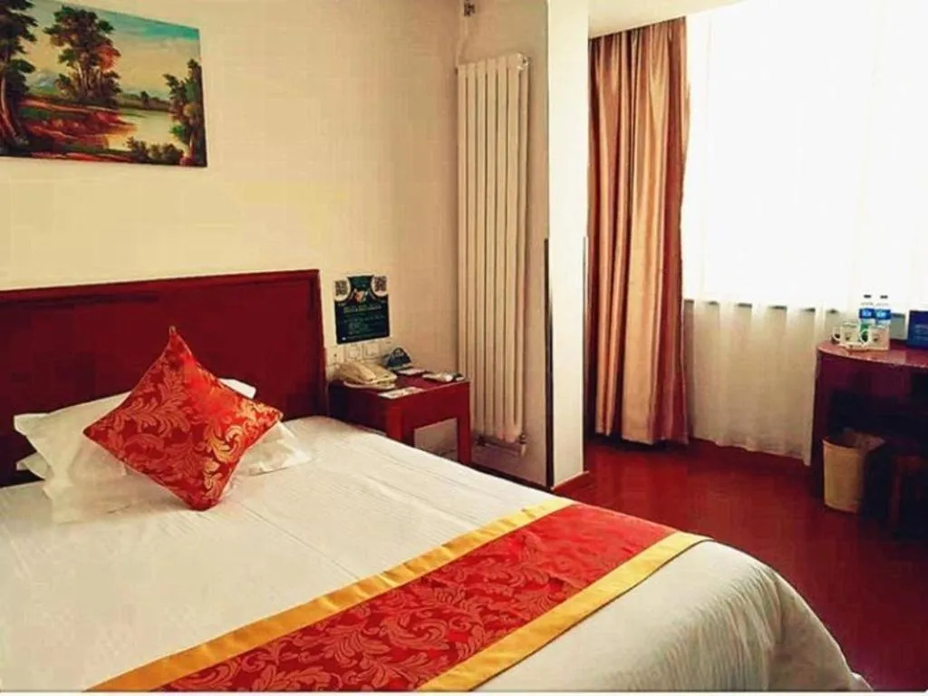 Bed in GreenTree Inn Beijing Capital Airport New International Exhibition Center Express Hotel