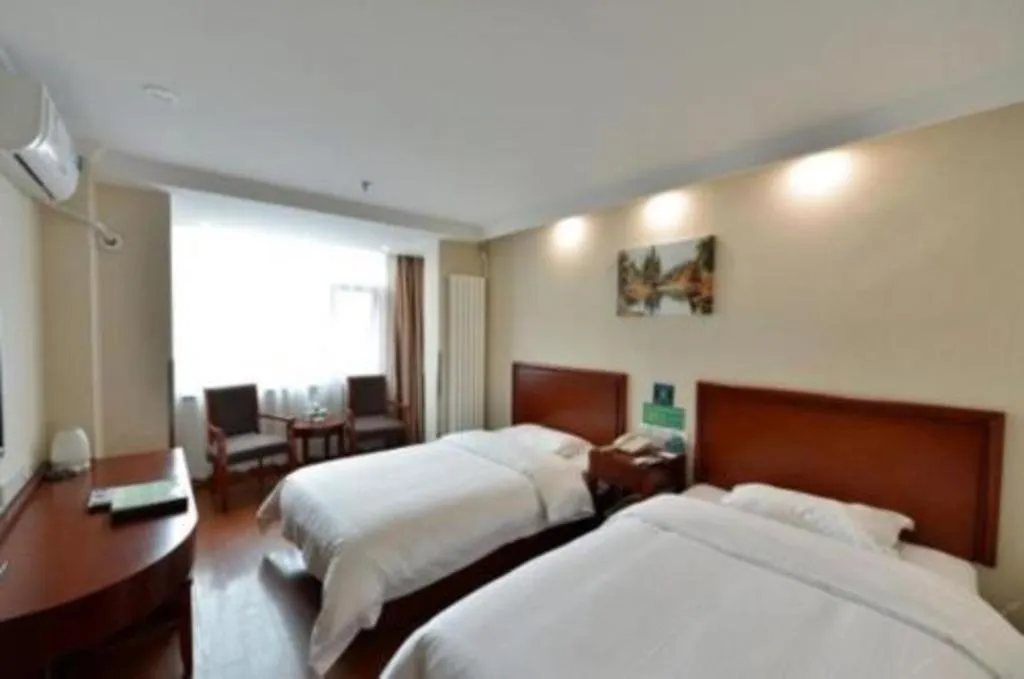 Bed in GreenTree Inn Beijing Capital Airport New International Exhibition Center Express Hotel