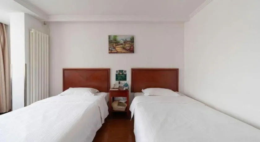Bed in GreenTree Inn Beijing Capital Airport New International Exhibition Center Express Hotel