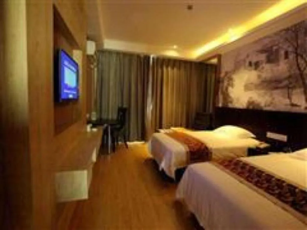 Bed in GreenTree Inn Huzhou South Street Chaoyin Bridge Business Hotel