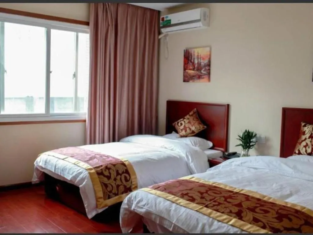 Bed in GreenTree Inn Jiangsu Suzhou Shi Road North Tongjing Road Subway Station Express Hotel