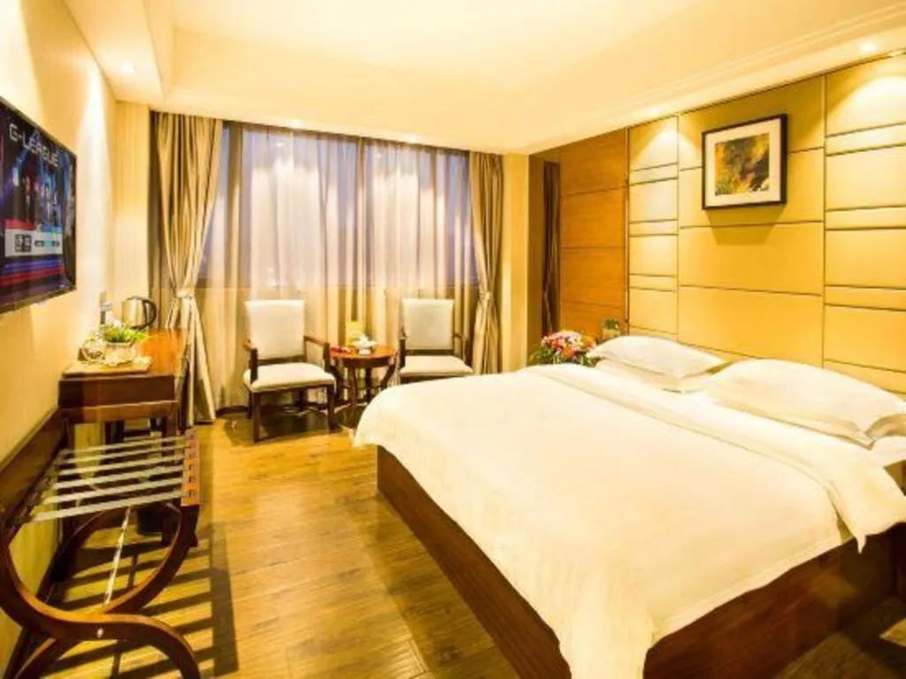 Bed in GreenTree Inn GuangDong JieYang Bus Terminal Station RongHua Avenue Business Hotel