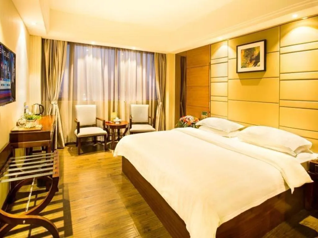 Bed in GreenTree Inn GuangDong JieYang Bus Terminal Station RongHua Avenue Business Hotel