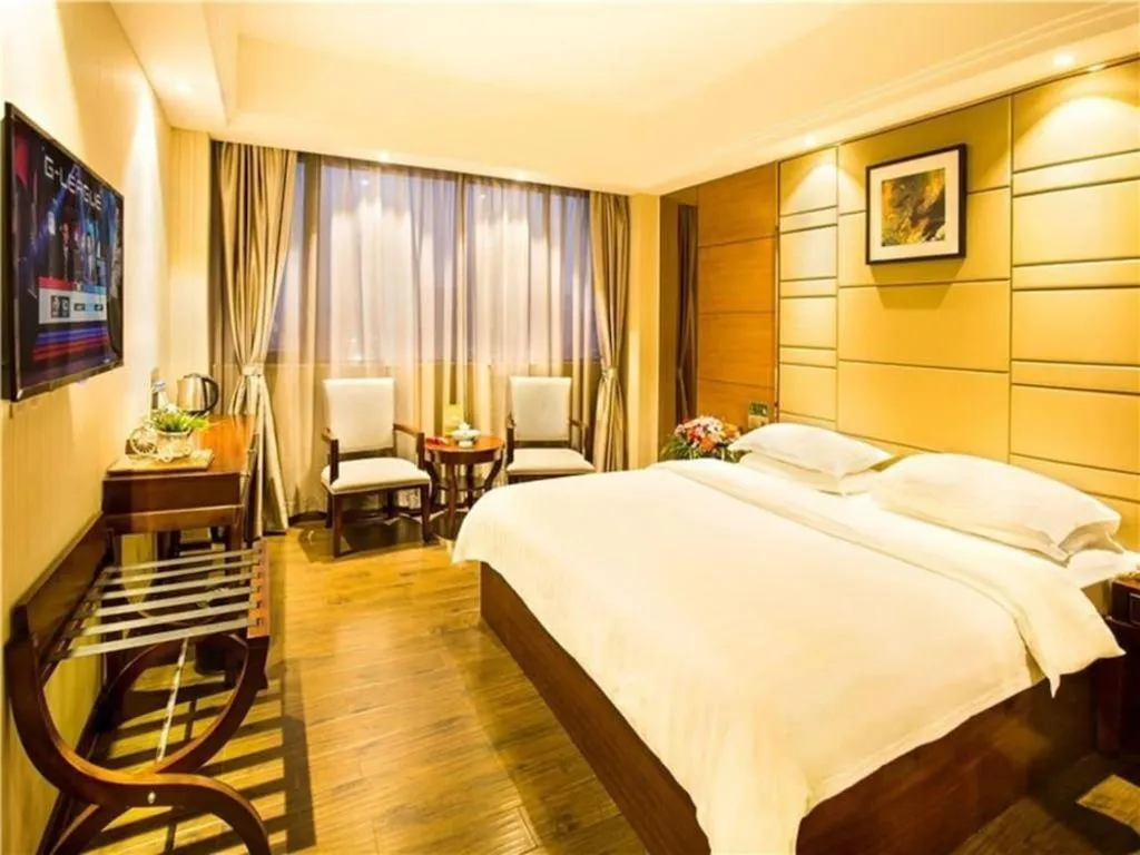 Bed in GreenTree Inn GuangDong JieYang Bus Terminal Station RongHua Avenue Business Hotel