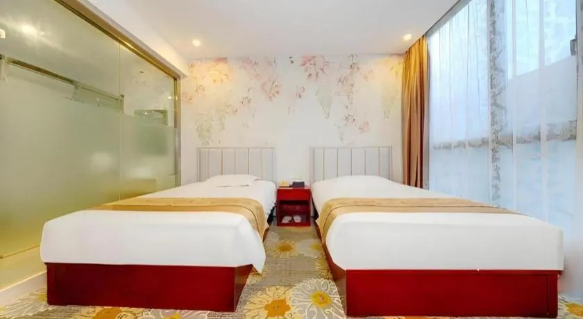 Bed in Junlai Hotel Pudong Airport Shanghai