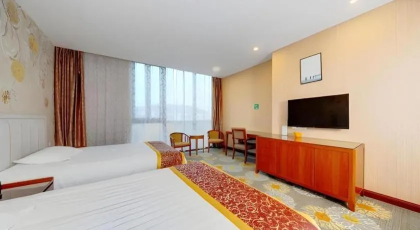 Bed in Junlai Hotel Pudong Airport Shanghai