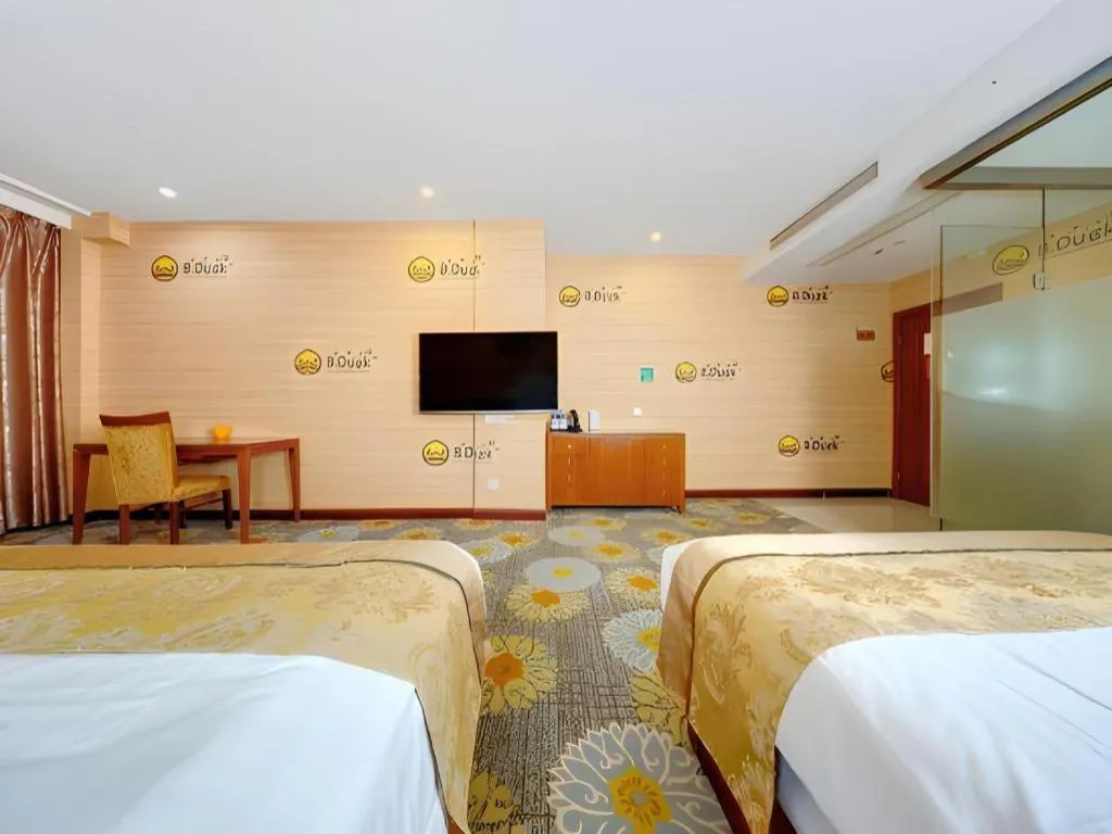 Bed in Junlai Hotel Pudong Airport Shanghai