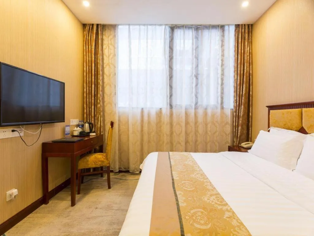 Bed in Junlai Hotel Pudong Airport Shanghai