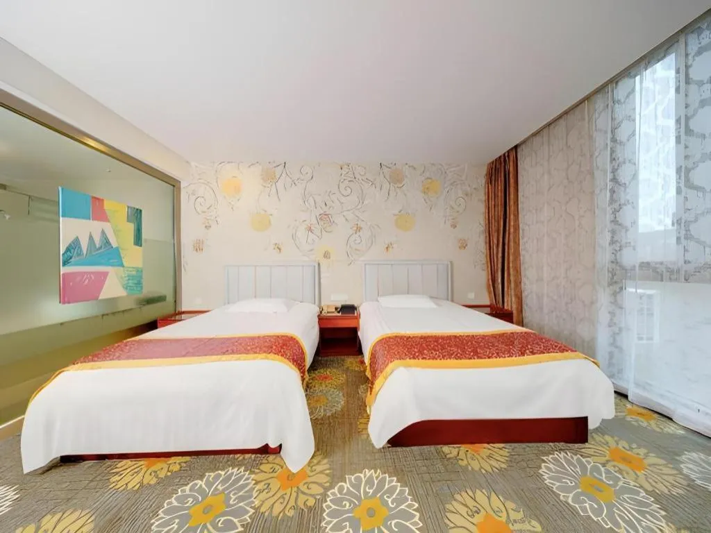 Bed in Junlai Hotel Pudong Airport Shanghai