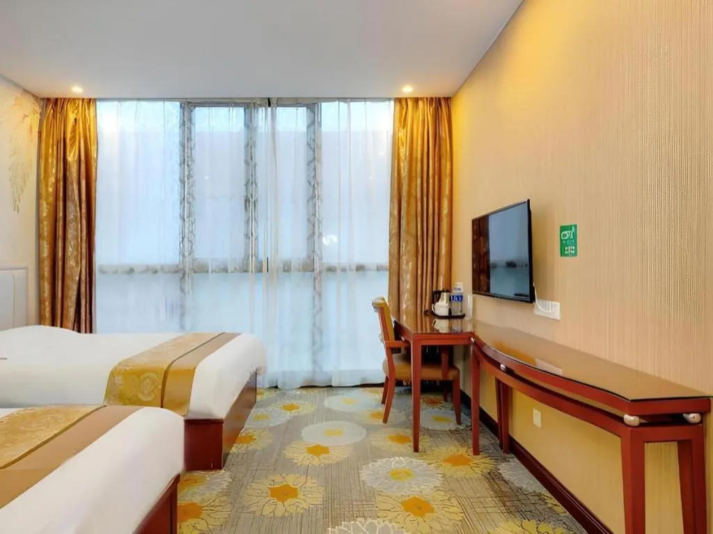 Bed in Junlai Hotel Pudong Airport Shanghai