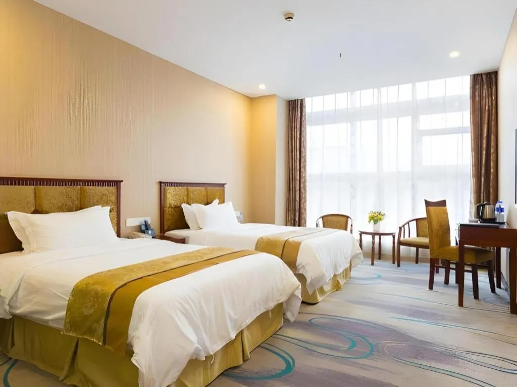 Bed in Junlai Hotel Pudong Airport Shanghai