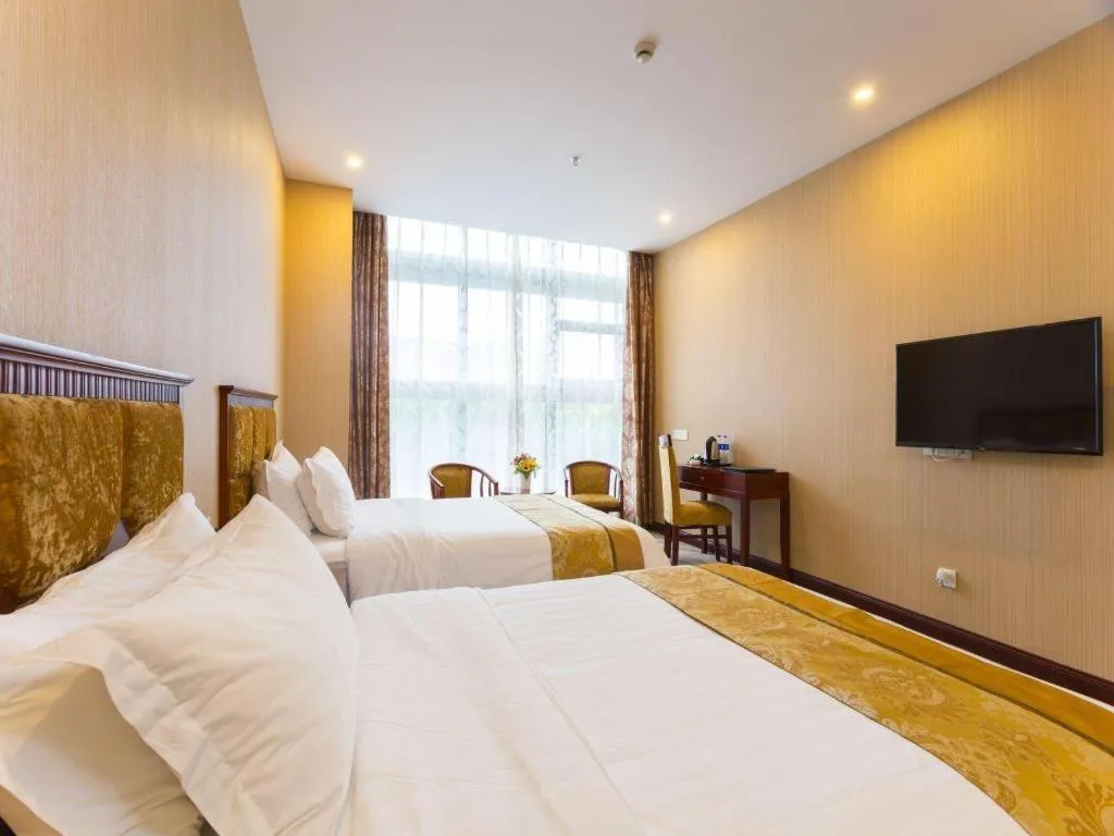 Bed in Junlai Hotel Pudong Airport Shanghai