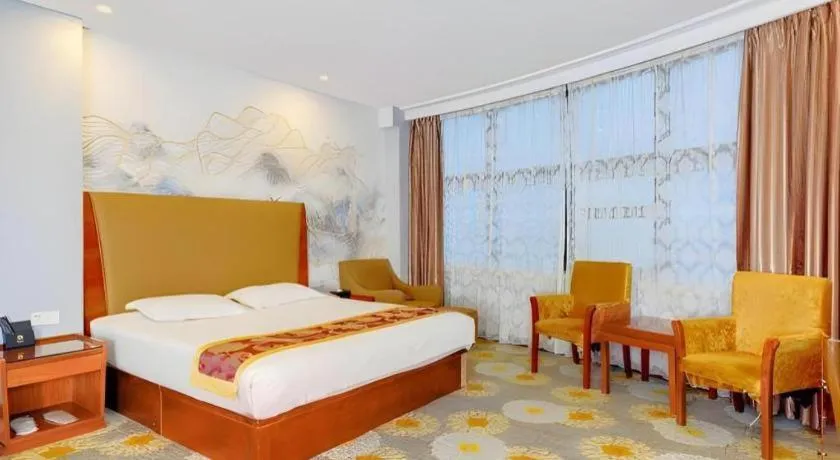 Bed in Junlai Hotel Pudong Airport Shanghai