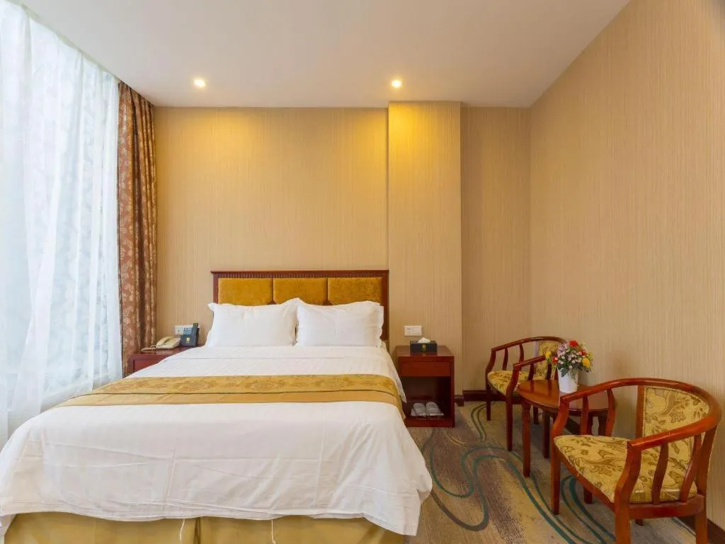 Bed in Junlai Hotel Pudong Airport Shanghai